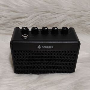 Donner Mini Practice Guitar Black Portable Amp